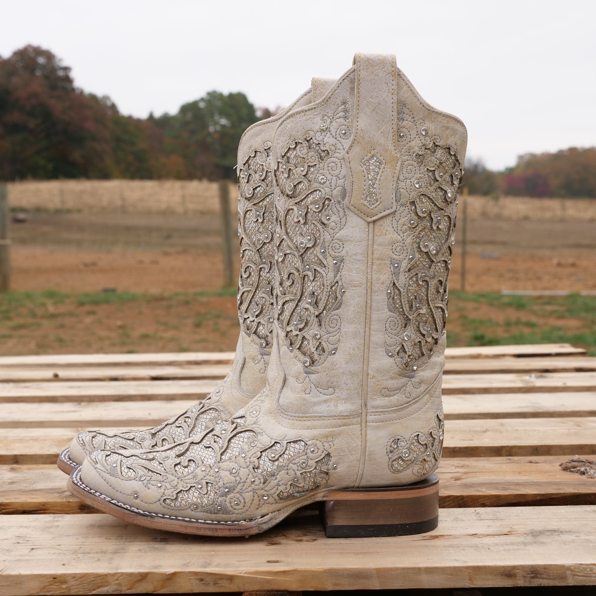 white cowgirl boots