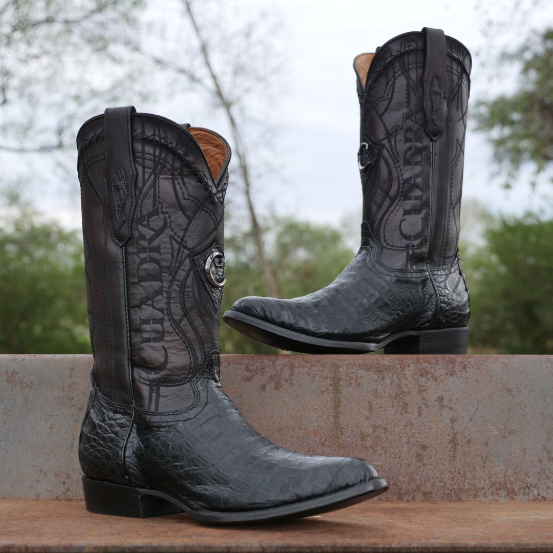 Caiman Boots Cuadra Round Toe El Potrero Western Wear