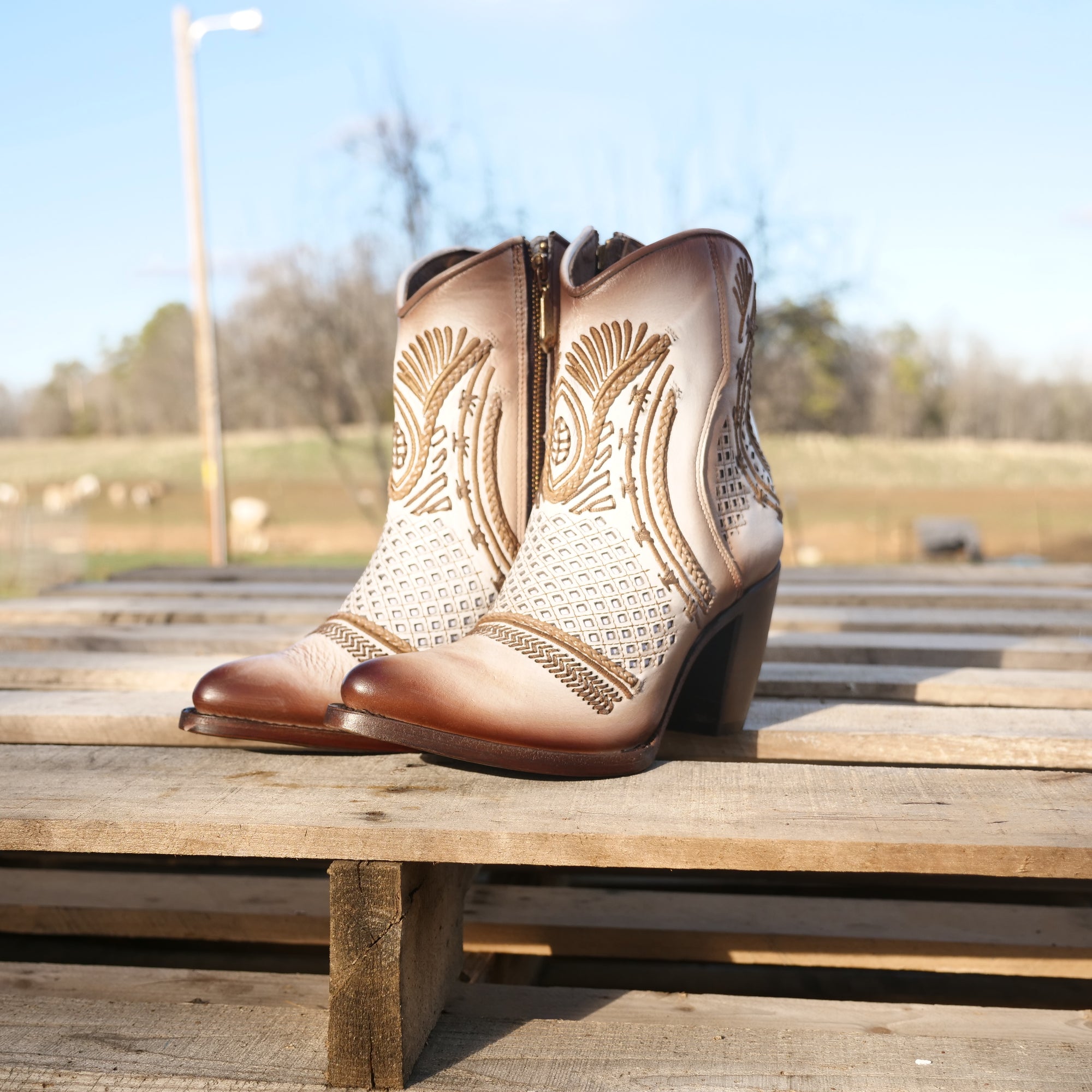 botas cuadra para mujer blancas