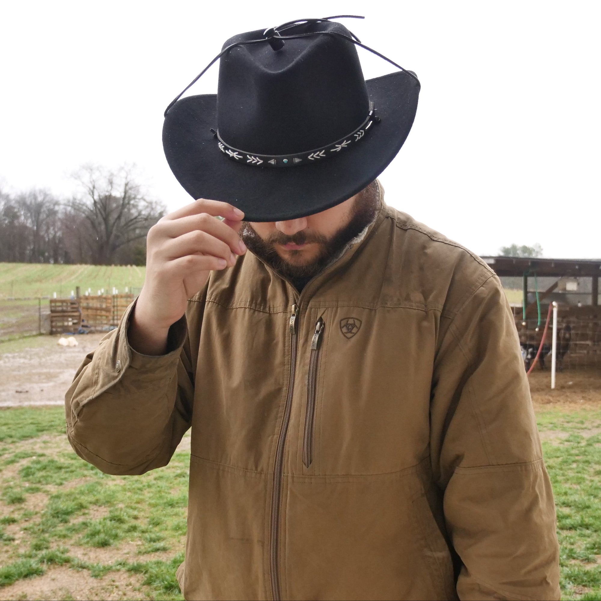 waterproof cowboy hat stetson santa fe crushable hat black