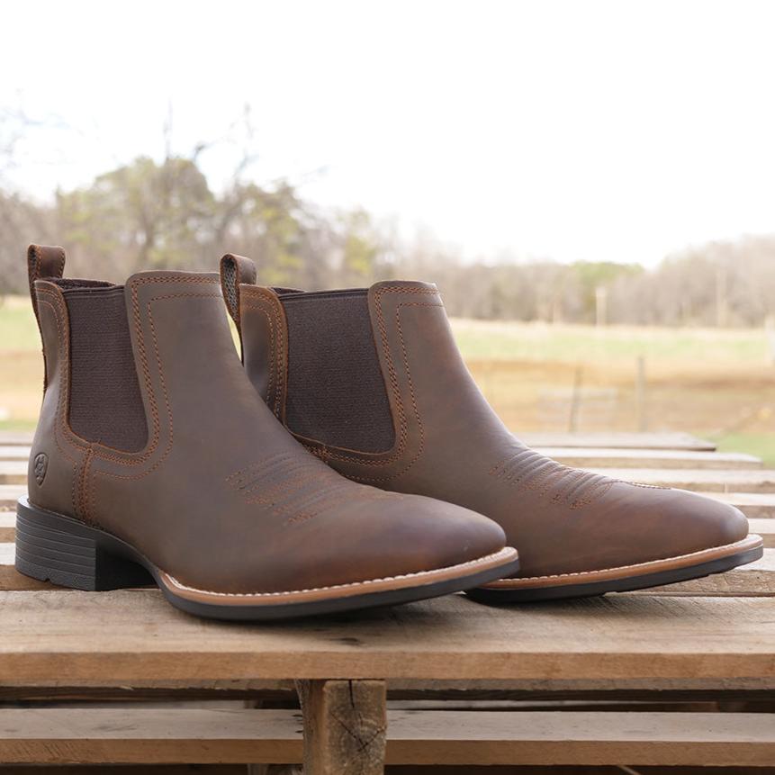 ariat booker ankle boots brown