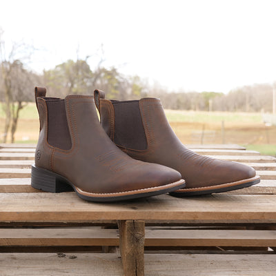 ariat booker ankle boots brown