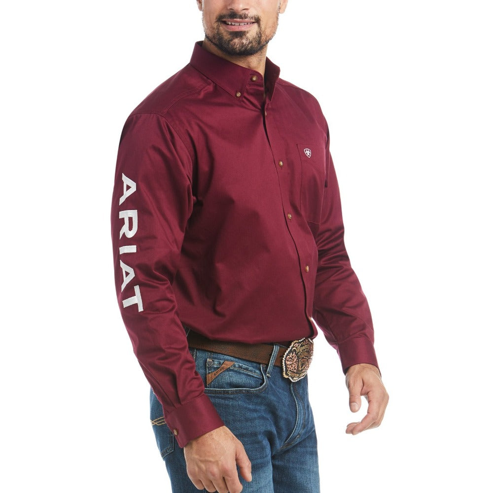 ariat burgundy shirt