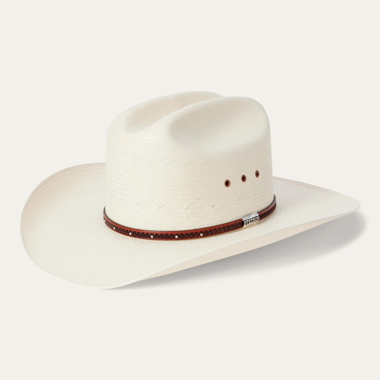 stetson straw cowboy hats vented