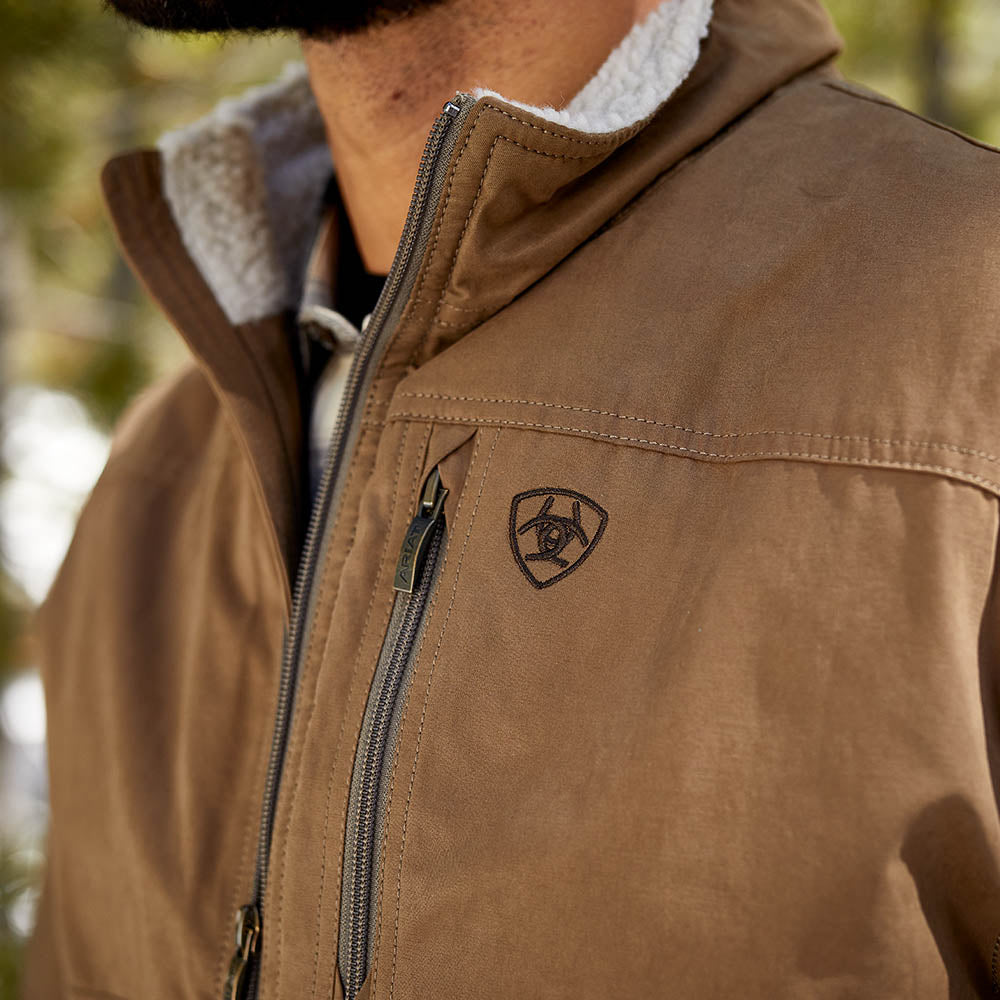 brown ariat canvas jacket